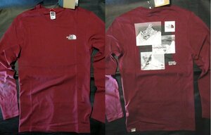 本物正規◆ノースフェイス◆長袖Tシャツ STRIPE MIX■S■バーガンディ系■ZINIFANDEL RED/新品/アメリカ限定/161