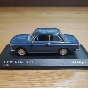 1/43 ミニチャンプス MINICHAMPS ミニカー/BMW 1600-2 1966 Caribe/ビーエムダブリュー 02シリーズ ブルー