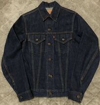 60s 濃紺 リーバイス 71205 BIG E ロング丈！34 Gジャン 3rd/557xx デニムジャケット 60年代 Levi's_画像1