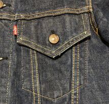 60s 濃紺 リーバイス 71205 BIG E ロング丈！34 Gジャン 3rd/557xx デニムジャケット 60年代 Levi's_画像3