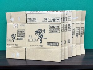 ★【段ボール７枚　ダンボール　空箱】サントリー 響　21年 6本用×7枚　段ボールのみ/001