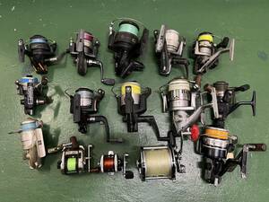 1018 リール 15点 まとめ Daiwa Shimano 等 ST750B/GS-2000/LONG RUN-Ⅱ/CHINU Special/SPRINTER-Z 2.500A 他 釣具 ジャンク 