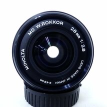 MINOLTA ミノルタ MD W.ROKKOR 28mm F2.8 カメラレンズ USED /2401C_画像2