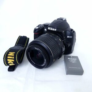Nikon ニコン D3000 + ニコン DX AF-S NIKKOR 18-55mm F3.5-5.6 G VR デジタル一眼レフカメラ 現状品 USED /2401C