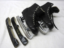 24WK102 レトロ SSS サンエス アイスホッケー スケート靴 26.5cm 中古 イタミあり 現状 売り切り_画像1