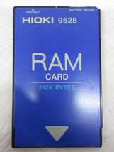 02K003 HIOKI 日置 ハイコーダ用？ RAM CARD 512KB [9528] 長期保管品 現状 実用？ 売り切り_画像2