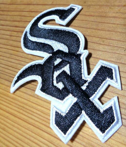 黒WS▼新品シカゴ・ホワイトソックス Chicago White Sox 野球■ベースボール 刺繍ワッペン■激渋■クール◆野球◎アメリカ◆メジャーリーグ