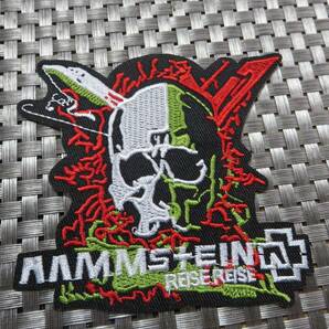 武装髑髏RS■激渋『 RAMMSTEIN　ラムシュタイン』東ドイツ　ドイツ　ロックバンド 刺繍ワッペン◇音楽 ミュージック■洋服・衣類・衣服DIY