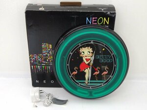 ★中古★BETTY BOOP ベティ・ブープ ベティちゃん NEON CLOCK ネオン クロック 時計★【SP426】