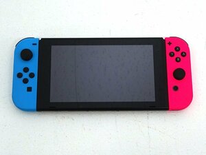 ★ジャンク★Nintendo Switch 本体+Joy-Con(L)ネオンブルー/(R)ネオンピンクのみ HAC-001 旧型 初期型(スイッチ/1円～)★【GM640】