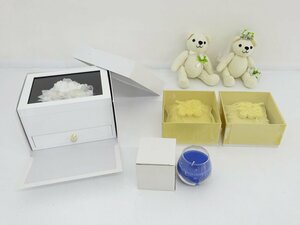 ★中古★4℃(ヨンドシー) ジュエリーボックス リングピロー ウェルカムドール キャンドル セット (ウェディング/ぬいぐるみ/ベア)【SP426】