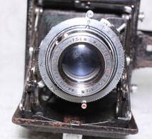 [is40]中判カメラ SEMI LEOTAX　WESTER REGION 7.5cm f3.5 SOW 蛇腹　スプリングカメラ camera　s.o.w セミレオタックス　革ケース_画像4