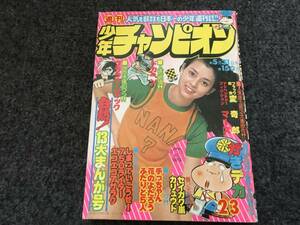 ブラックジャック『老人と木』掲載/少年チャンピオン1976年第23号/ドカベン/がきデカ巻頭カラー/ブラック商会変奇郎