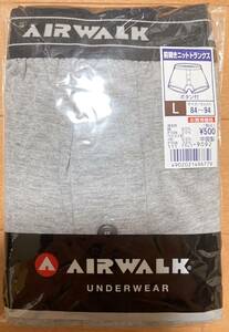 オグラン AIRWALK 前開きニットトランクス Lサイズ ボタン付 グレー