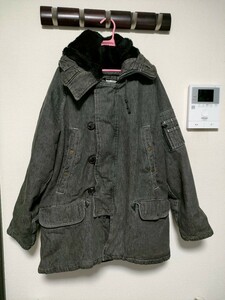 ☆【OSHKOSH】中綿コート☆デニムコート☆Mサイズ☆メンズ☆USED【226】