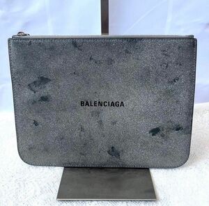 BALENCIAGA クラッチバック カーフスキン ラメ マルチケース ポーチ 小物入れ