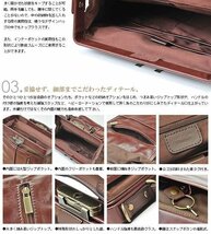  【母の日応援在庫SALE】【送料無料】【数量限定】【新品】【バッグ】牛革■帆布生地■ドレープ仕上■男女兼用■2WAYソフトダレスバッグ_画像2