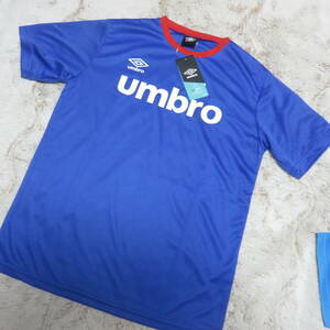 umbro ジュニア半袖プラシャツ 160 ブルー 新品 ☆在庫処分★