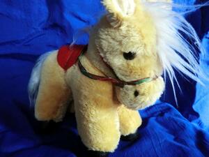 [ stylish * retro!] antique length ..fsafsa original wool use horse Mini hose soft toy po knee saddle attaching rare 