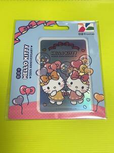 202312010(１４)　台湾　悠遊カード(easy card)　未使用　「Hello Kitty 50th Anniversary バルーン」　＜台湾版のSuica・PASMO・ICOCA＞