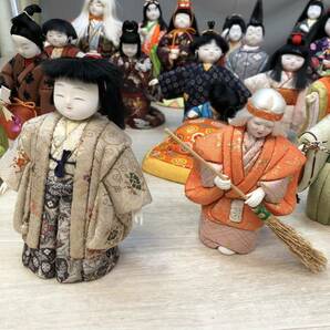 O572】真多呂人形 日本人形 日本伝統 人形 雛人形 ひな人形 ひな祭り まとめ売り 31体 の画像8