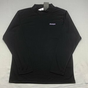 【送料無料】【新品】Kaepa レディース長袖Ｔシャツ（ハイネック 吸水速乾 UVカット 再帰反射）　　L　　 ブラック★583134