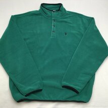 【北海道・沖縄以外送料無料】【新品】US.POLO.ASSN メンズフリースカットソー（ゆったりタイプ）　　L　　ダークグリーン★33805_画像1