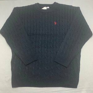 【送料無料】【新品】US.POLO.ASSN　メンズセーター（ゆったりタイプ）　　LL　2L　　ネイビー★13402