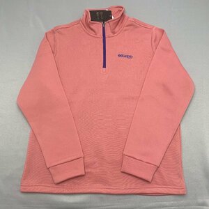 [ бесплатная доставка ][ новый товар ]Kaepa женский половина Zip футболка ( обратная сторона ворсистый UV cut ) M розовый *583136