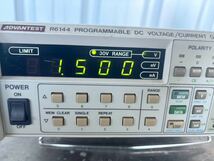 ADVANTEST アドバンテスト プログラマブル直流電圧電流発生器 R6144 PROGRAMMABLE DC VOLTAGE / CURRENT GENERATOR 中古現状品_画像10