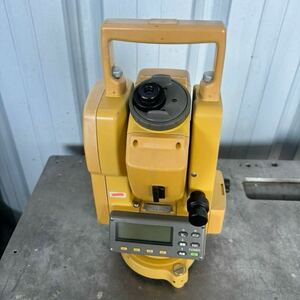 TOPCON CS-102Ftop navy blue Total station survey instrument measuring instrument used present condition goods Junk 