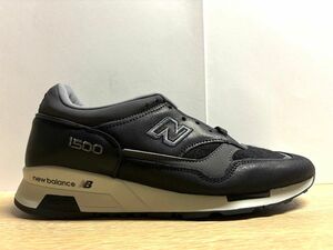 未使用 英国製 25.5cm D ニューバランス M1500DJ ブラック(黒) イングランド製 new balance