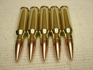 ○米軍・7.62mmダミーカート5個（安全加工済み）