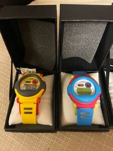 新品・未使用　G-SHOCK ジェイソンシリーズ4本セット　　　　G-001-9JF 黄色、G-001-2JF ハイパーカラー、G-001-1BJF 赤黒、G-001-1AJF 黒