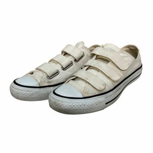 BB667 CONVERSE コンバース オールスター ローカットスニーカー US5.5 24.5cm ホワイト キャンバス ベルクロ