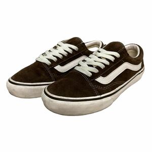 BB678 VANS バンズ OLD SKOOL オールドスクール メンズ ローカットスニーカー US6 24cm ブラウン ホワイト スエード