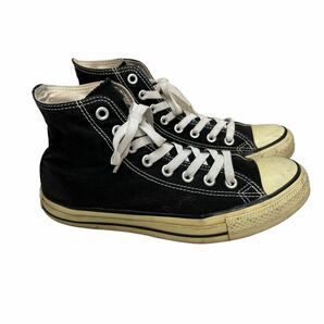 BC015 CONVERSE コンバース オールスター メンズ ハイカットスニーカー US6.5 25cm ブラック キャンバスの画像3