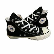 BC171 未使用 CONVERSE コンバース オールスター チャックテイラー ハイカットスニーカー US5.5 24.5cm ブラック キャンパス 箱付き_画像5