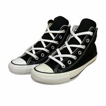 BC171 未使用 CONVERSE コンバース オールスター チャックテイラー ハイカットスニーカー US5.5 24.5cm ブラック キャンパス 箱付き_画像1