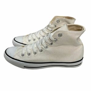 BC330 CONVERSE コンバース アスレチックシューズ ハイカットスニーカー US8 26.5cm ホワイト キャンバスの画像2