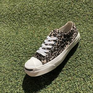 美品24 converse JACK PURCELL LEOPARDFUR コンバース ジャックパーセル レオパード ファー HW925