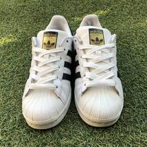 美品23 adidas SUPER STAR アディダス スーパースター HW663_画像6