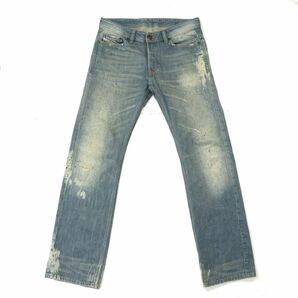 イタリア製★ DIESEL ディーゼル 【VIKER 008J3】 ブルーアイコン ダメージ加工 デニム パンツ ジーンズ Sz.28 メンズ A3B05963_C#Rの画像2