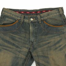 EDWIN エドウィン 434XVS XVシリーズ★ ヴィンテージ加工 デニム パンツ ジーンズ Sz.38　メンズ 大きいサイズ 特大 日本製　A4B00337_1#R_画像4