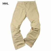 MHL. マーガレットハウエル 通年 コットン★ スラックス チノ パンツ チノパン Sz.M　メンズ　A4B00277_1#R_画像1