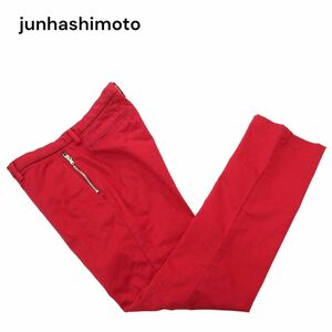 junhashimoto ジュンハシモト 通年 ジップポケット★ ストレッチ カラー スラックス パンツ Sz.4　メンズ 日本製　A4B00413_1#R