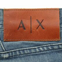 A|X ARMANI EXCHANGE アルマーニ エクスチェンジ 通年 ダメージ加工★ SLIM FIT デニム パンツ ジーンズ Sz.30　メンズ　A4B00432_1#R_画像7