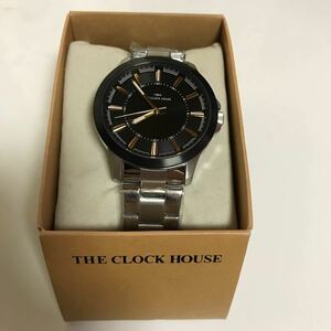 THE CLOCK HOUSE 稼働品　MBC5001 クォーツ　黒文字盤　美品　3針　