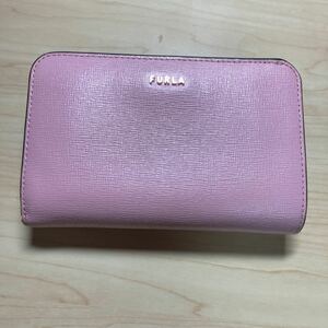 フルラ　財布 ウォレット レザー 小銭入れ 札入れ FURLA バビロン　ピンク　二つ折り　ブランド　レディース