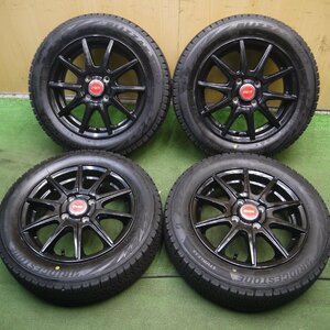 *送料無料*バリ溝！22年！キレイ！ほぼ10分★スタッドレス 155/65R14 ブリヂストン ブリザック VRX2 D.O.S. DOS PCD100/4H★3122005Hス